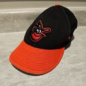 New Era 9Fifty Baltimore Orioles Snapback Baseball Cap Black Orange Adjustable